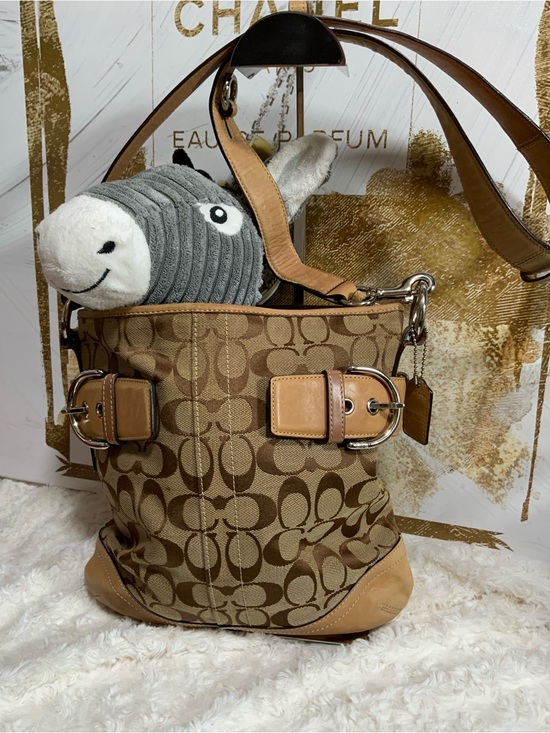 Coach Handbags - 2009 Coach Soho Monogram Canvas Shoulder Bag in Brown and Tan